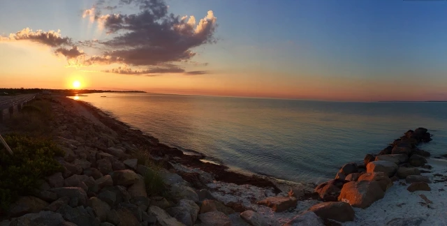 Beach at sunrise