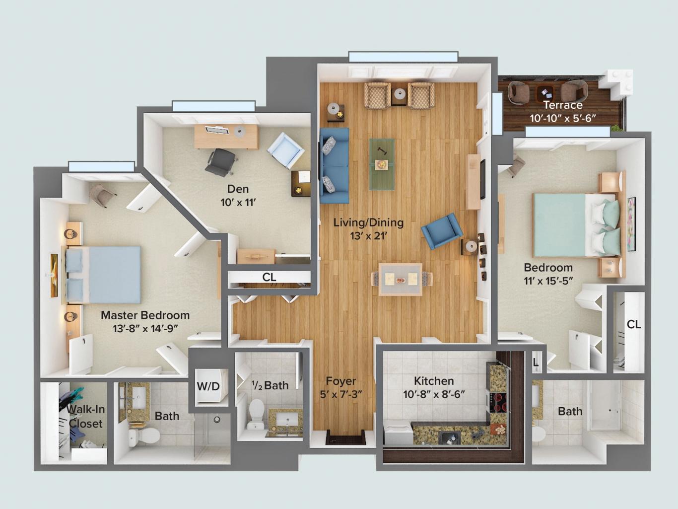 The Oak floor plan