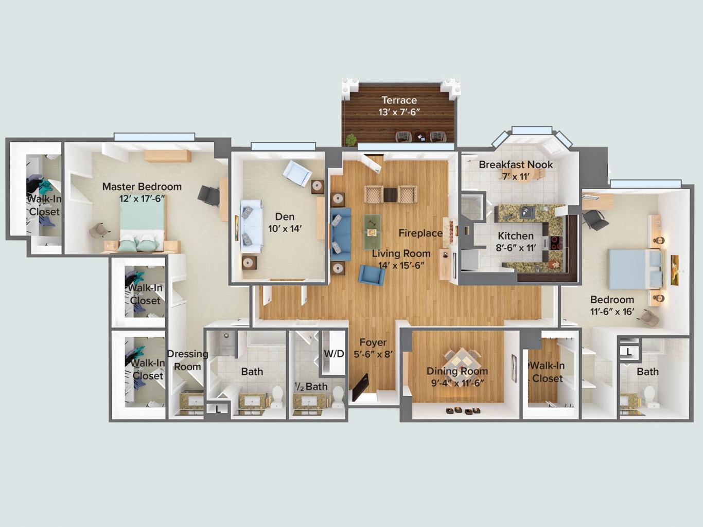 Floor plan Blue Spruce