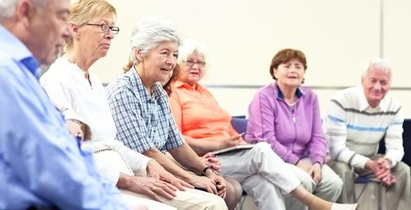 Seniors in Parkinson's support group