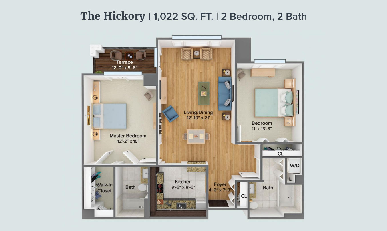 Hickory floor plan