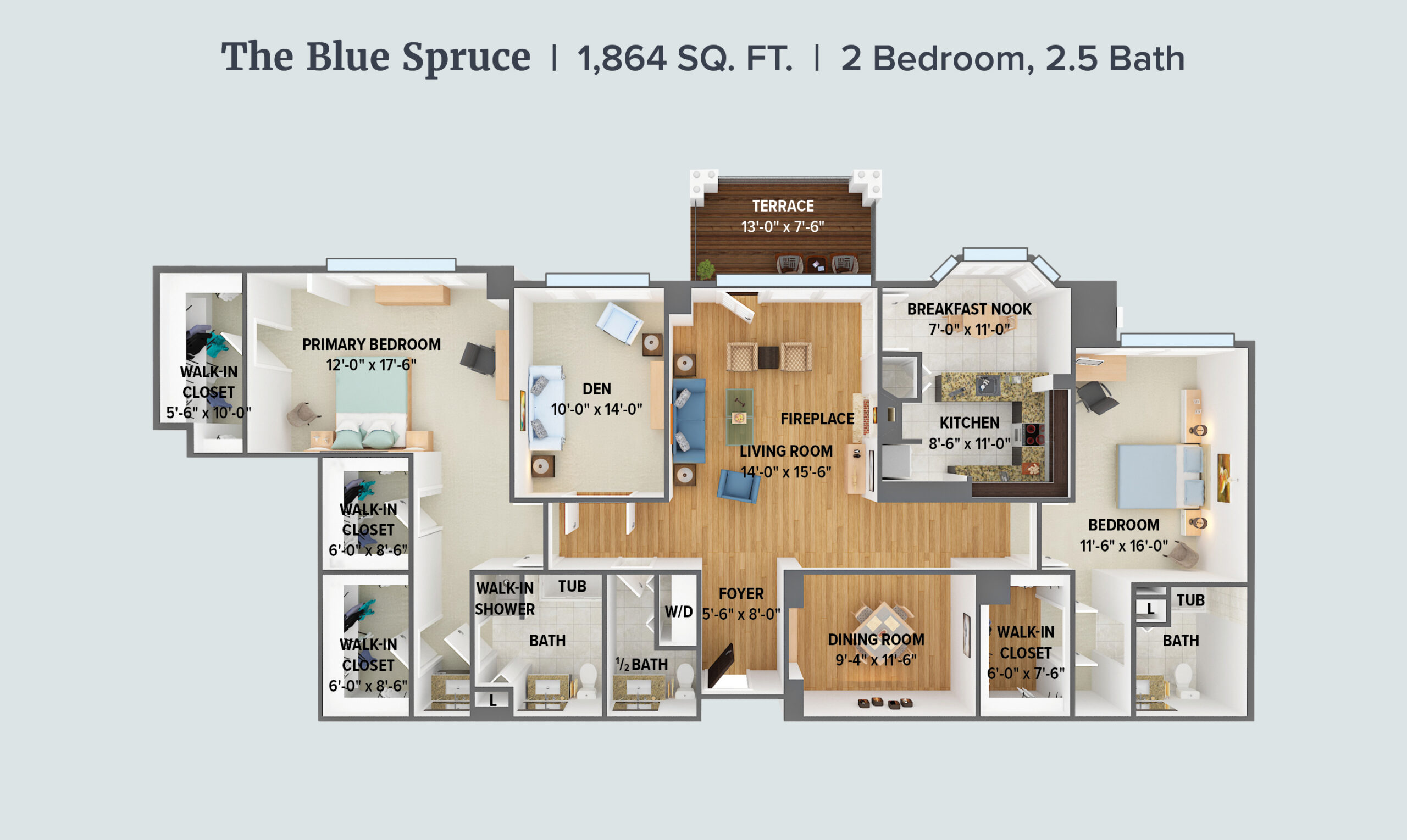 The Blue Spruce floor plan