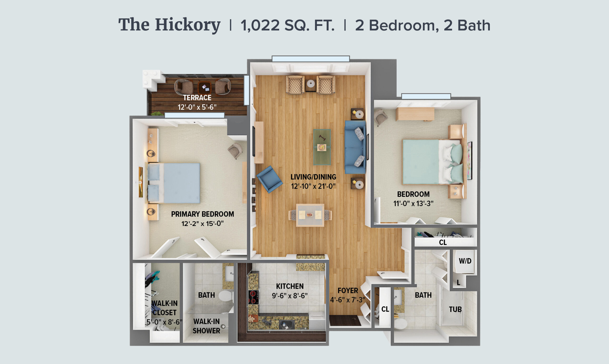 The Hickory floor plan