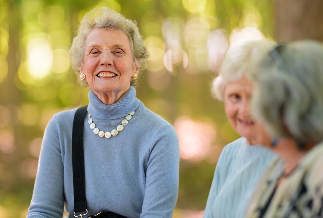 Residents on the walking trails